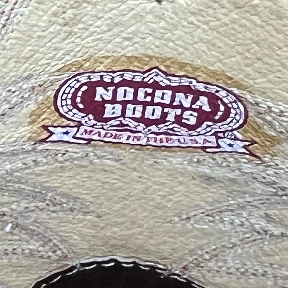 Nocona vintage brown cowboy boots size 9.5 Women’s 9 1/2 S91 - Picture 5 of 16